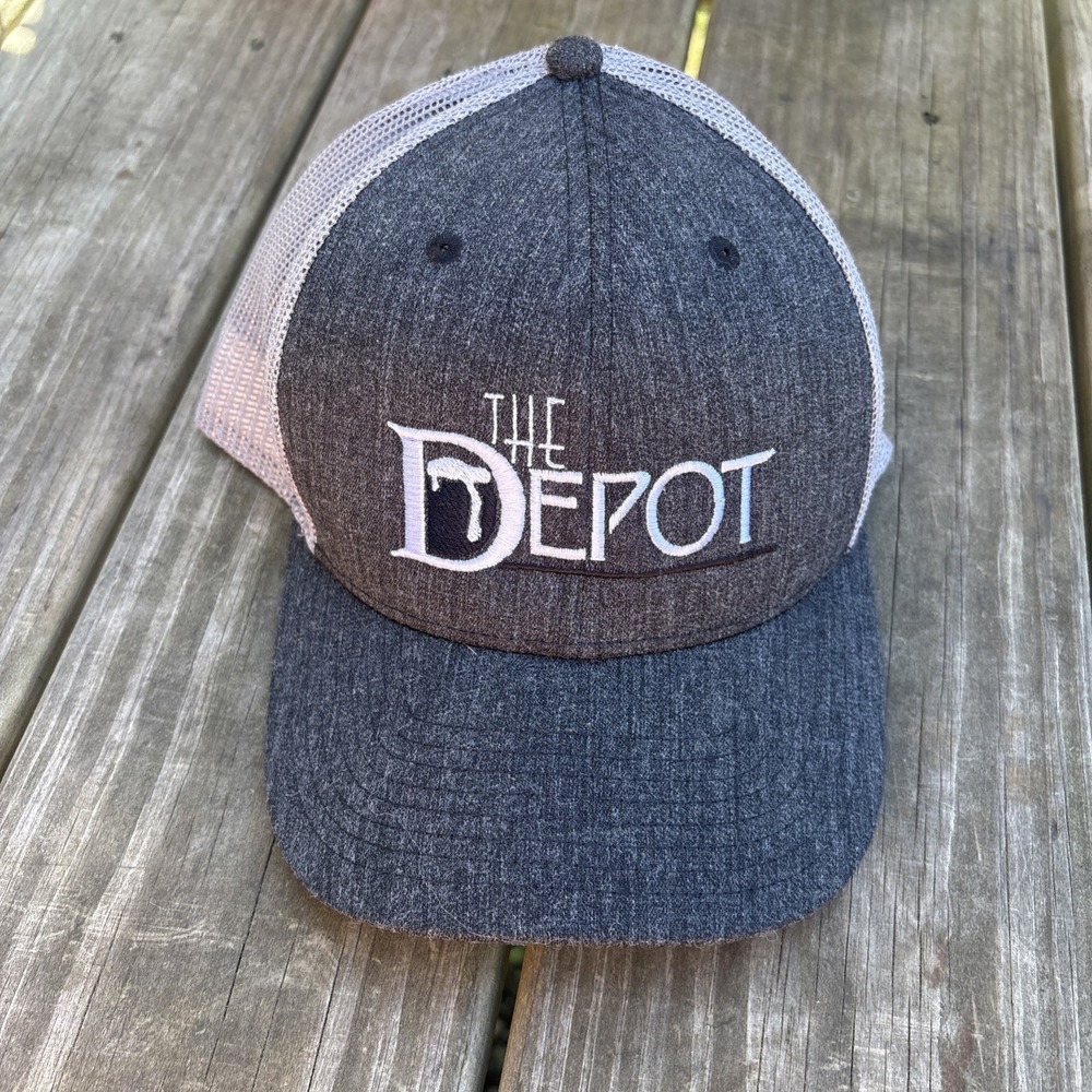 The Depot Gardiner Maine Mesh SnapBack Baseball Hat Cap Restaurant The Game